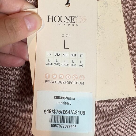 NWT House of CB Aniia cardigan duster in Mocha - Picture 3 of 5